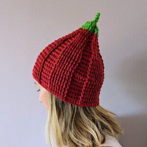 Fall Winter Handmade Beanie Chunky Knit Unisex Hat Cozycore Cottagecore